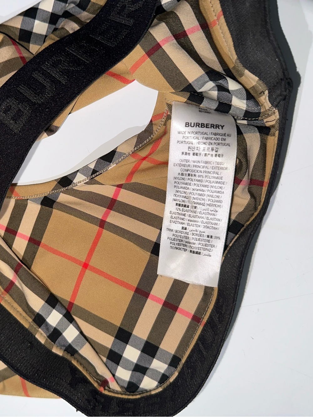 Burberry Check Sports Bra Top - Picture 4 of 7